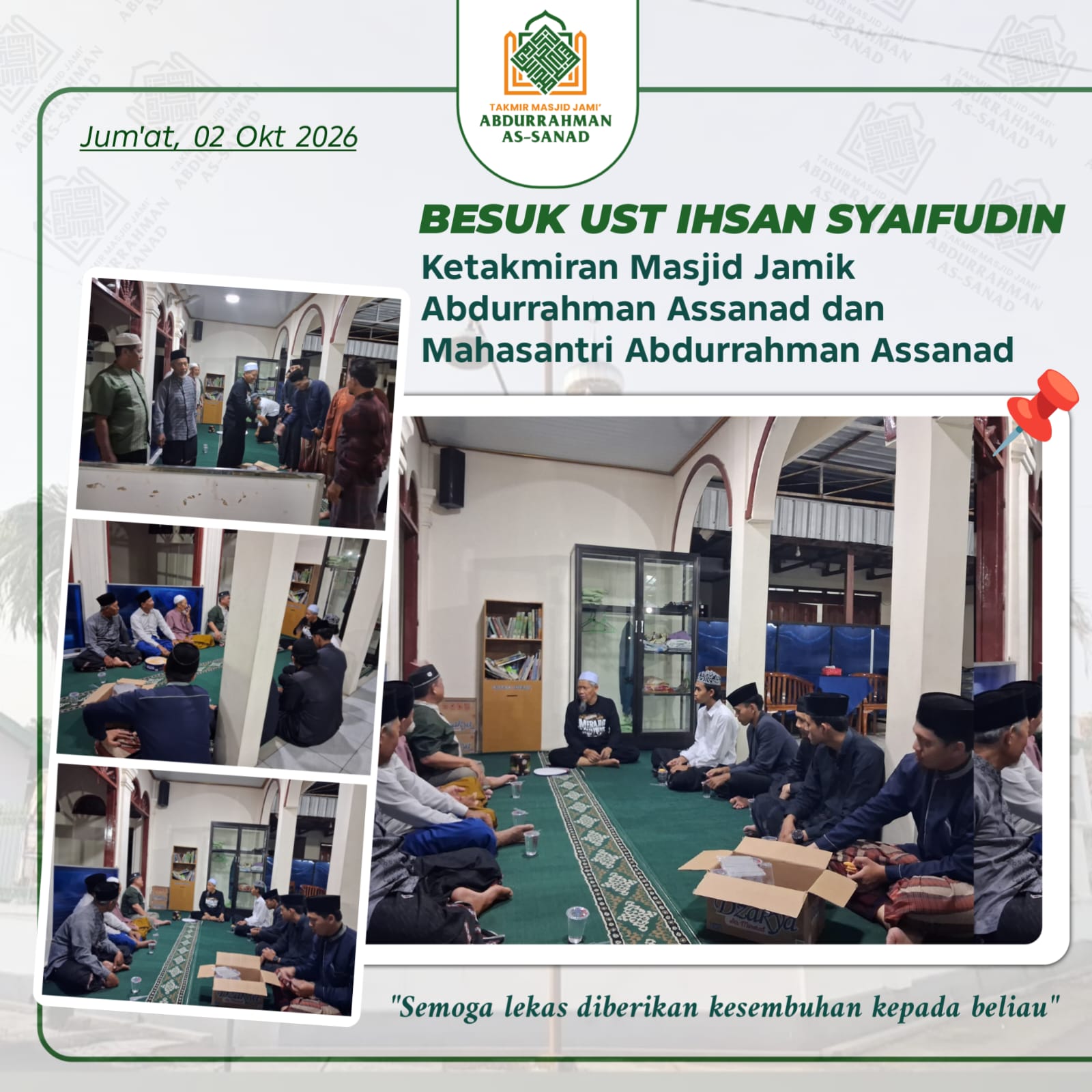 261003 Besuk Ust Ihsan Syaifudin Poster