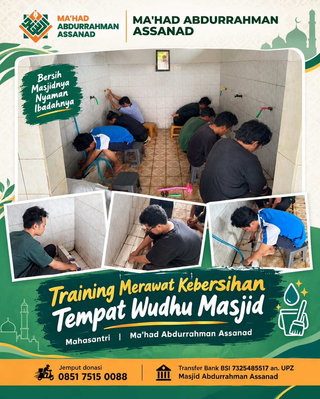 Training Merawat Kebersihan Masjid