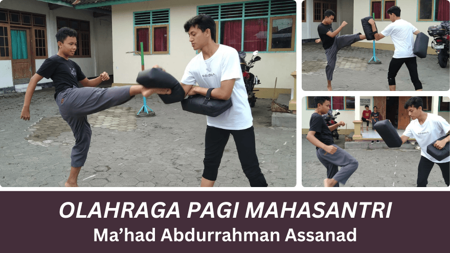 Olahraga Pagi Mahasantri Beladiri