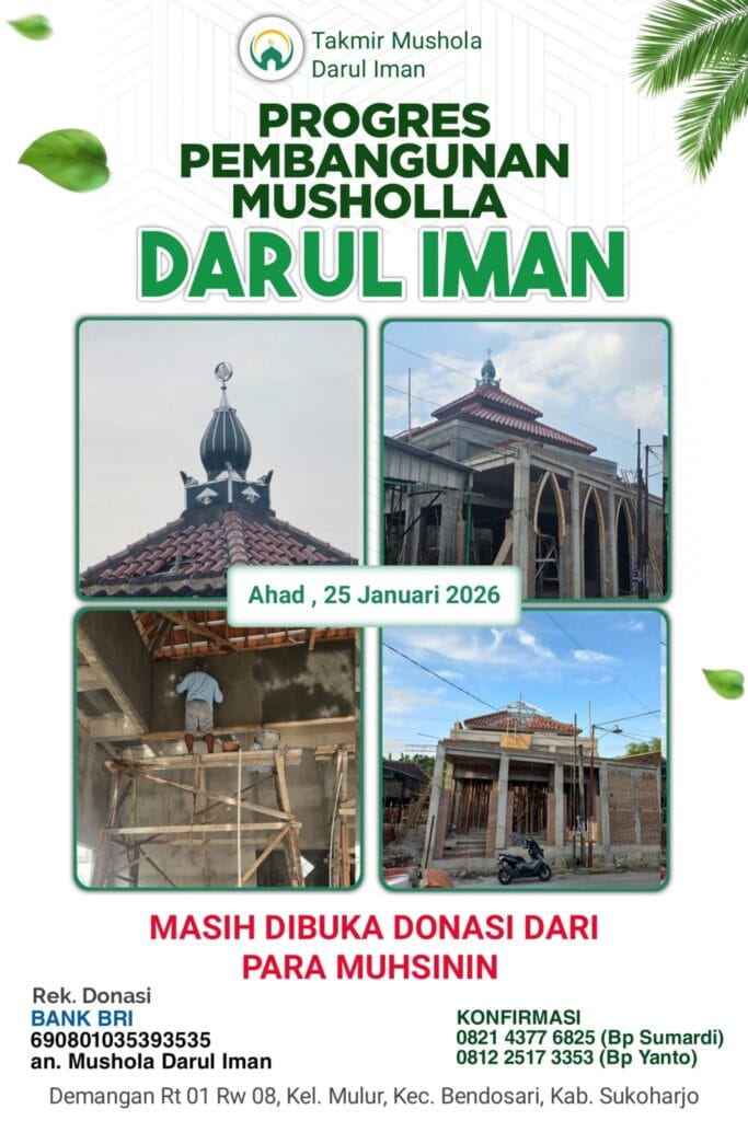 Kabar 260228 Pembangunan Mushola Darul Iman