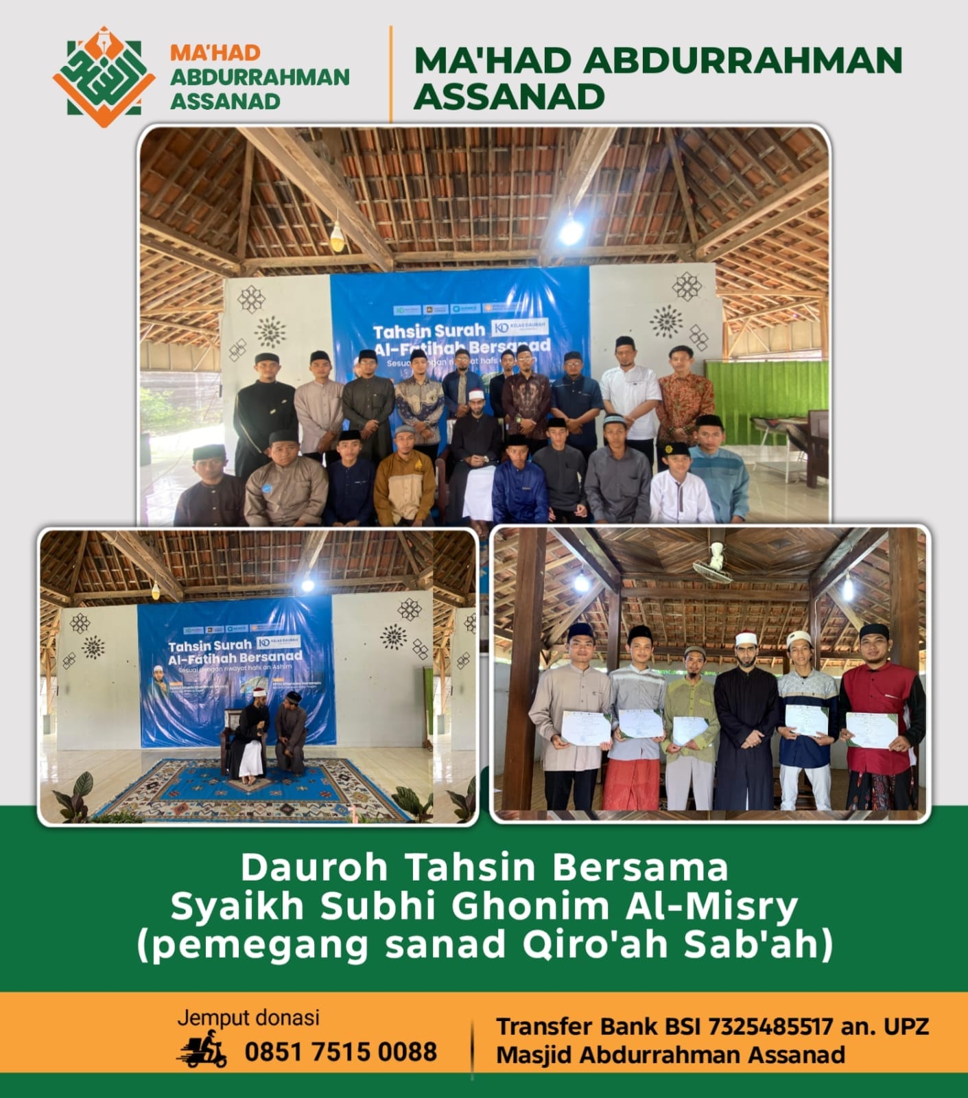 Kabar 260427 Dauroh Tahsin Mahad Abdurrahman Assanad