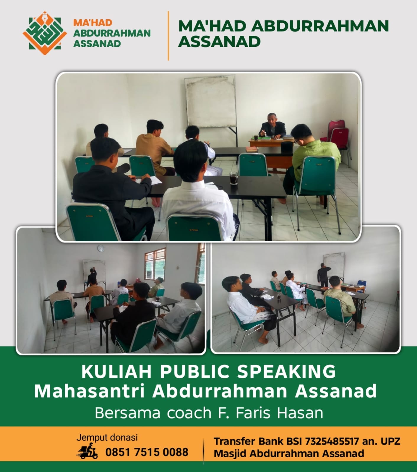 Kabar 260505 Mahasantri Mahad Assanad Asah Public Speaking Poster