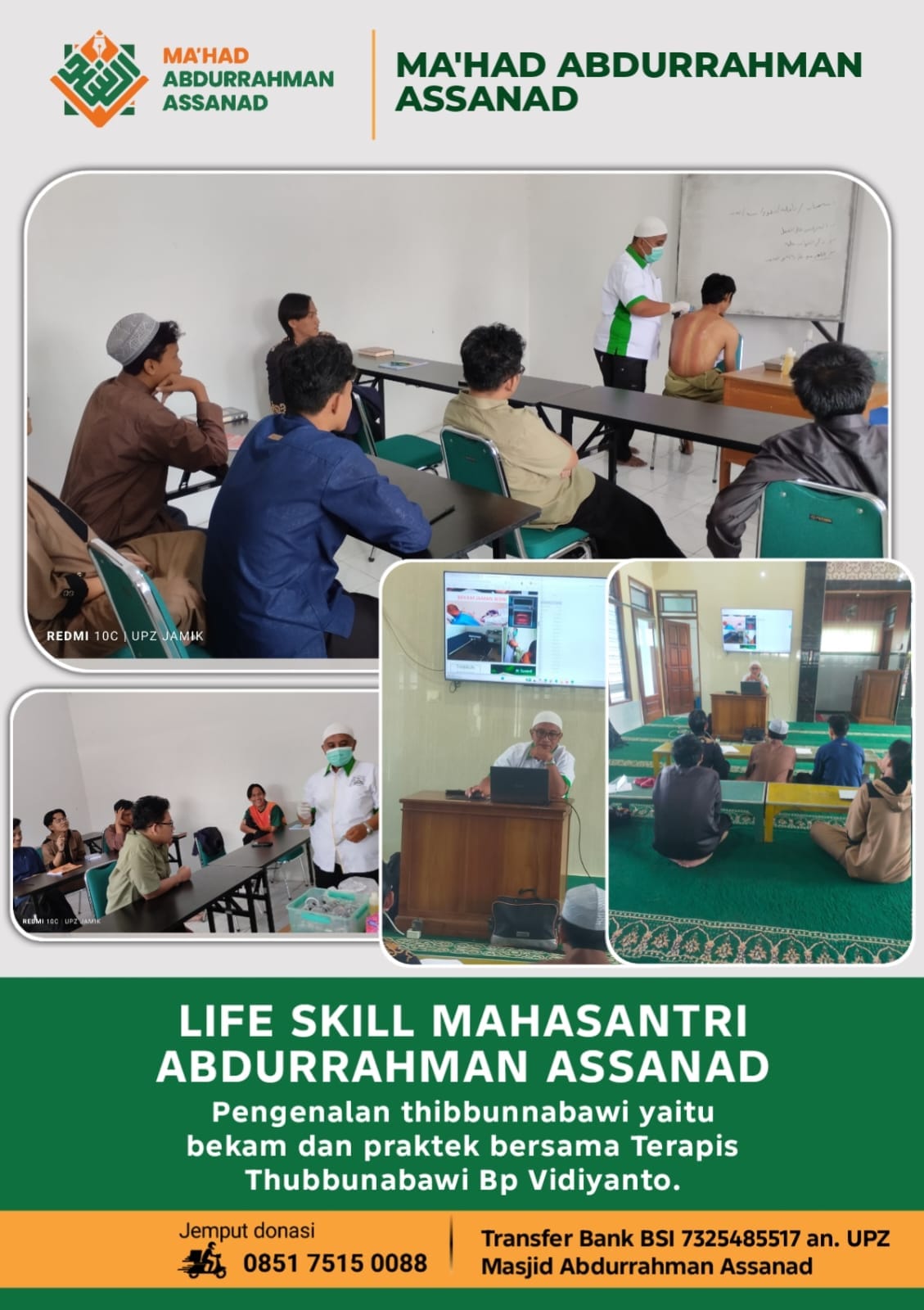 Kabar 260607 Thibbunnabawi Pelatihan Bekam Parktik Mahasantri Pesantren Assanad Poster