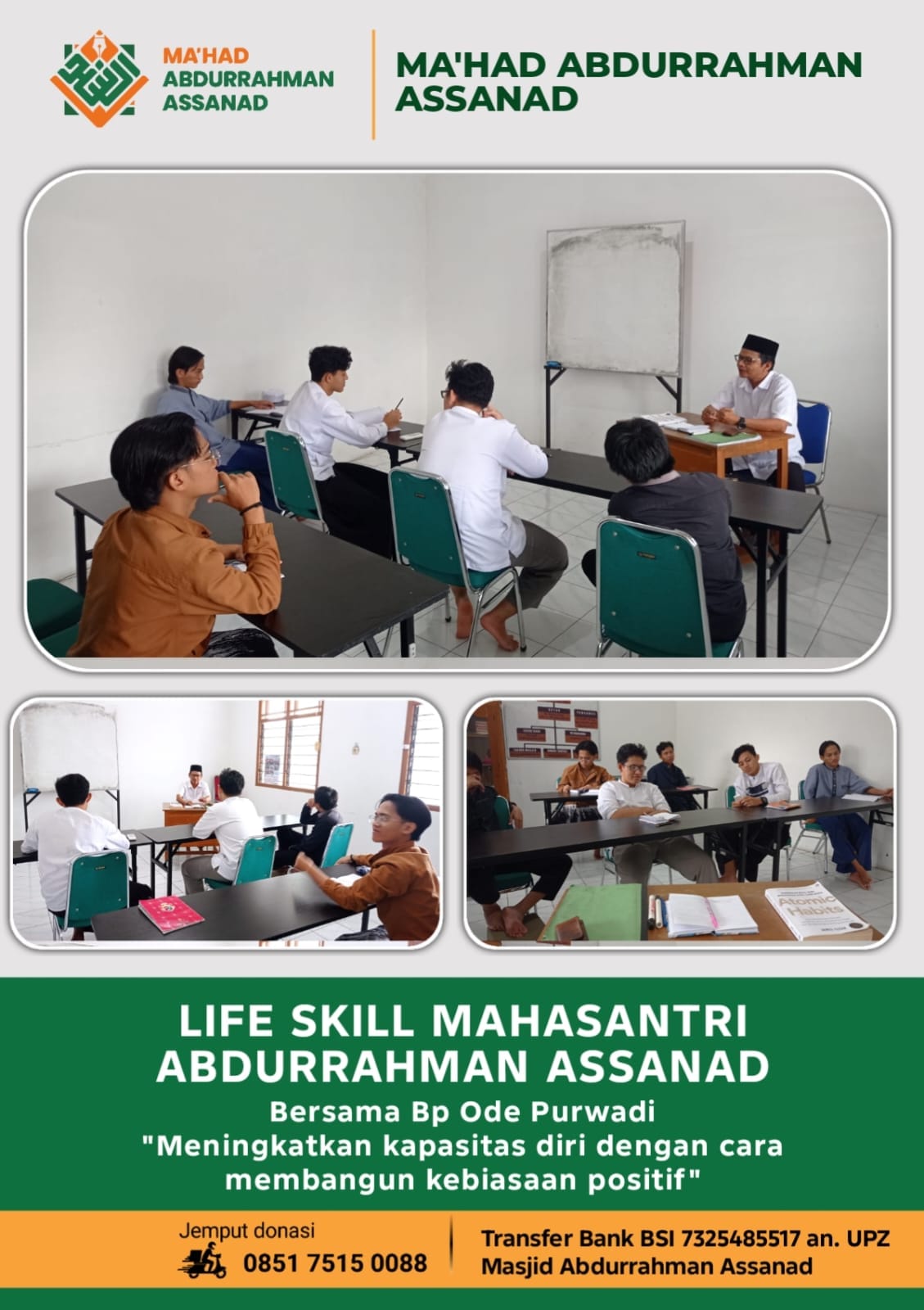 Mahasantri Tingkatkan Kualitas Diri Melalui Kebiasaan Positif Poster