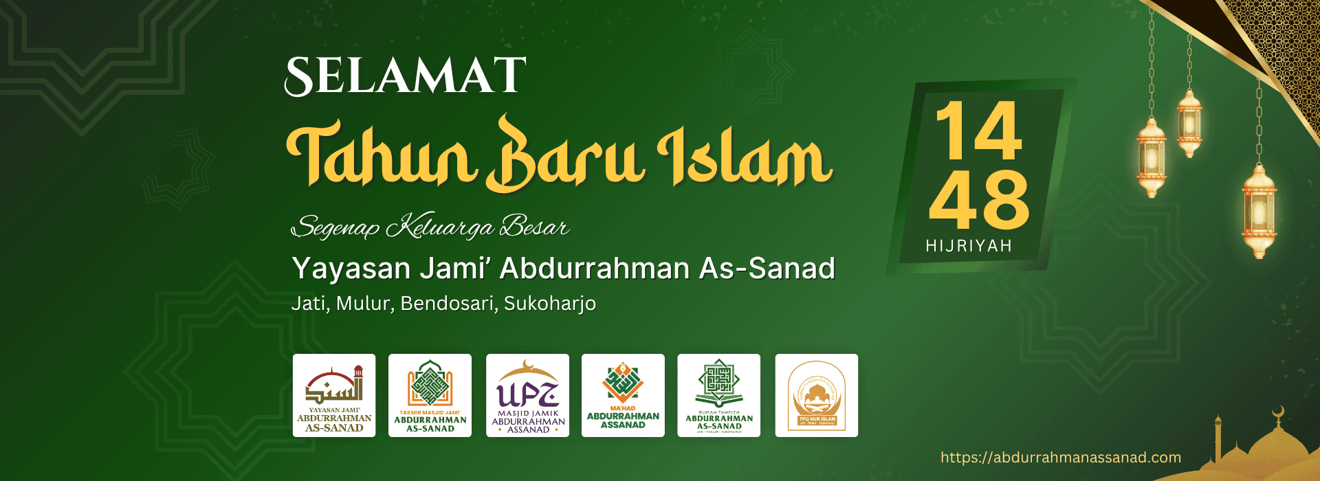 Slider Assanad Tahun Baru Hijriyah 1448