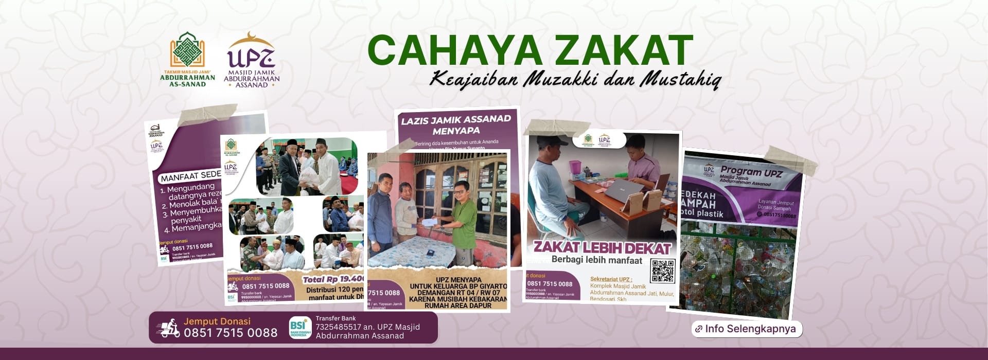 Layanan dan Program UPZ Abdurrahman As-Sanad Layanan dan Program UPZ Abdurrahman As-Sanad