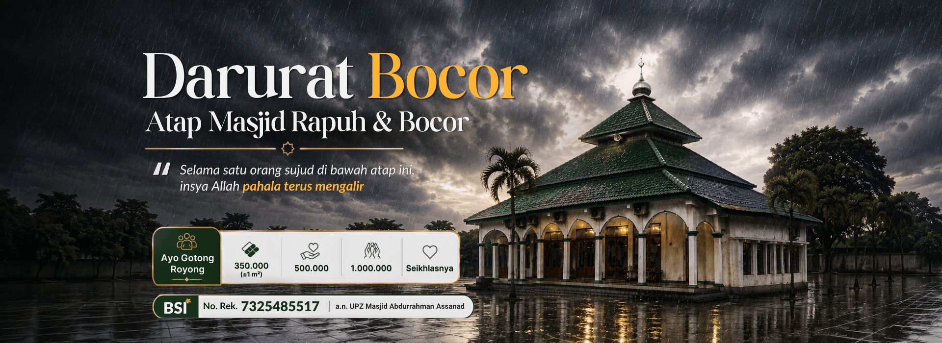 Slider Donasi Atap Masjid