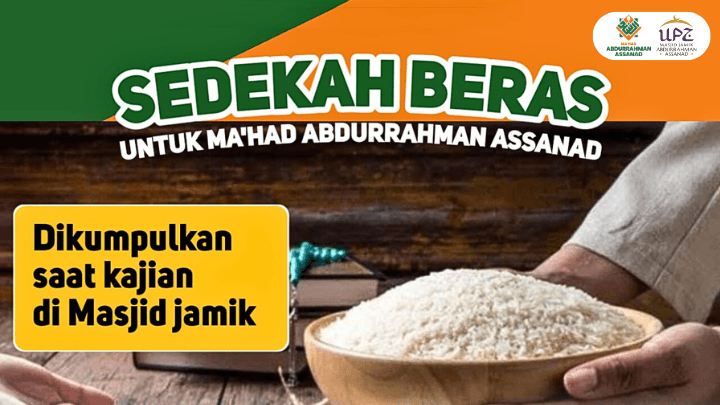 Sedekah Beras untuk Ma’had Abdurrahman Assanad